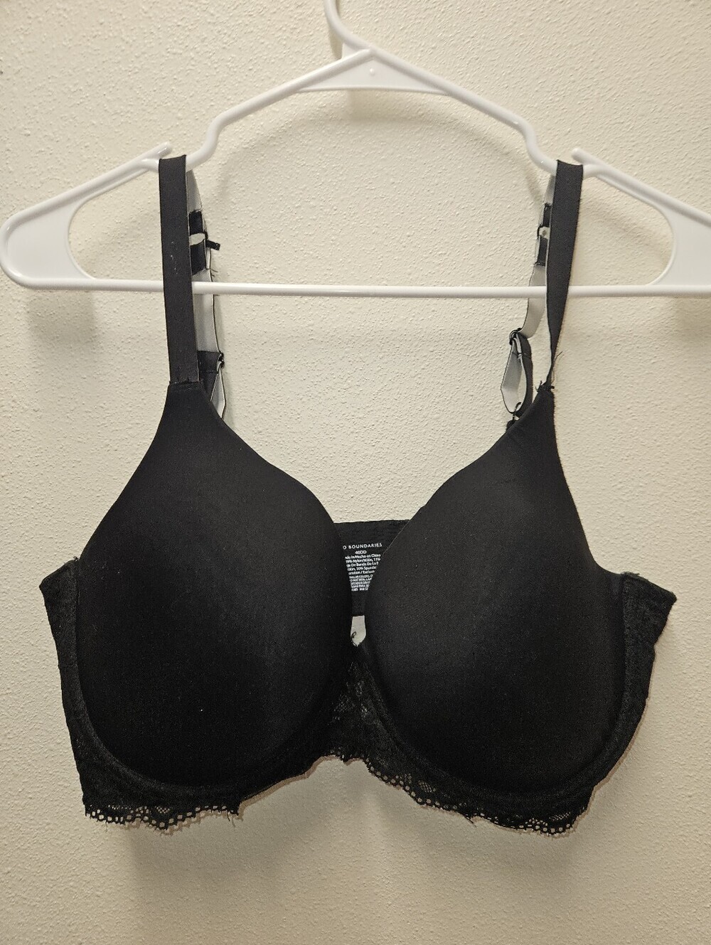 No Boundaries Womans Black Underwired Bra Size 40DD